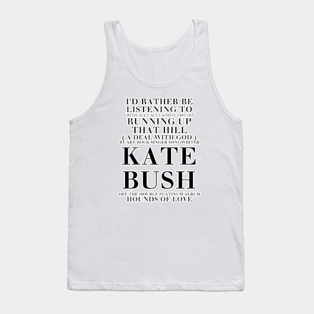 RUTH Kate Bush Tank Top by David Hurd Designs